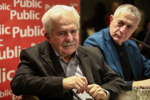 Ντόρα και Μαρία στην παρουσίαση του βιβλίου του Μίμη