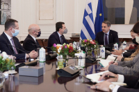 Τηλεδιάσκεψη Μητσοτάκη - Αλ Σίσι για την ηλεκτρική διασύνδεση Ελλάδας-Αιγύπτου