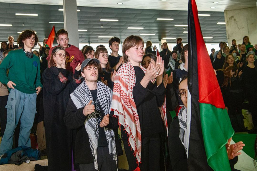 Κατάληψη φοιτητών στο πανεπιστήμιο της Γάνδης, για τον πόλεμο στη Γάζα