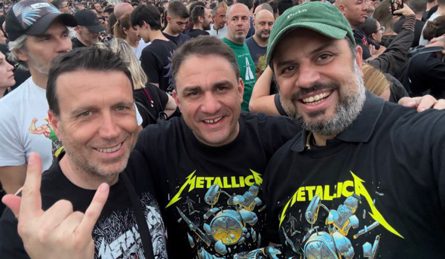 Στη συναυλία των Metallica και ο Κώστας Τσουκαλάς