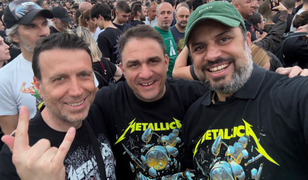 Στη συναυλία των Metallica και ο Κώστας Τσουκαλάς