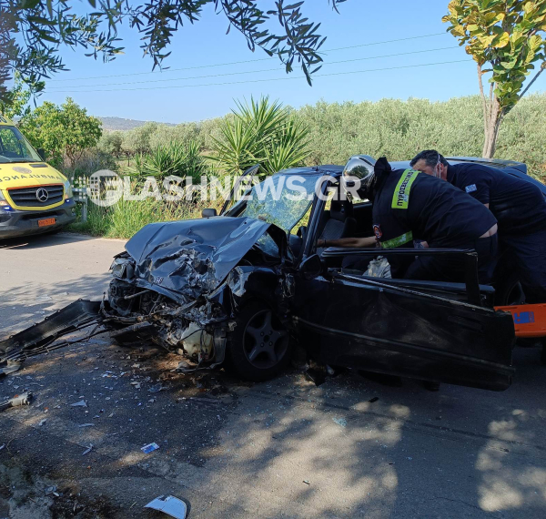 Χανιά: Σοβαρό τροχαίο με εγκλωβισμό, στο νοσοκομείο δυο άτομα