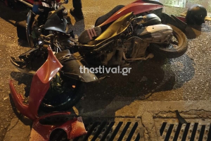 Θεσσαλονίκη: Η στιγμή της σφοδρής σύγκρουσης που κόστισε τη ζωή σε 23χρονο οδηγό μηχανής (Βίντεο)