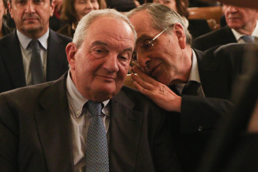 Σαμαράς και Καραμανλής μαζί στην Καλαμάτα