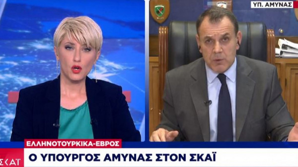 Παναγιωτόπουλος στον ΣΚΑΪ: Ο συναγερμός στον Έβρο δεν έληξε (video)