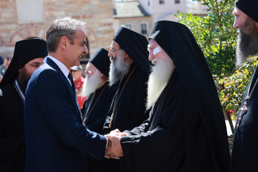 Κυριάκος Μητσοτάκης από Άγιο Όρος: Δεν θα αλλάξει ο χαρακτήρας στη Μονή Σινά