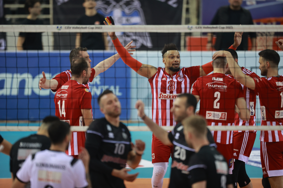 Ο Ολυμπιακός πρωταθλητής βόλεϊ 2022-2023, νίκησε εύκολα τον ΠΑΟΚ