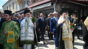 Νίκος Δένδιας: Στην πομπή στο Μεσολόγγι για την 199η Επέτειο της Εξόδου των Ελευθέρων Πολιορκημένων