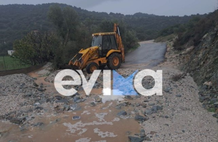 Η κακοκαιρία έπληξε και την Εύβοια: Πλημμυρισμένα σπίτια και επιχειρήσεις (Βίντεο)