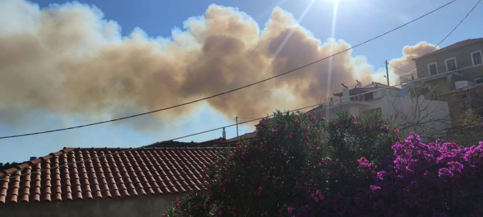 Φωτιά στην Εύβοια: 500 μέτρα από τα σπίτια οι φλόγες - Μήνυμα από το 112 για εκκένωση προς Στύρα (Εικόνες - Βίντεο)