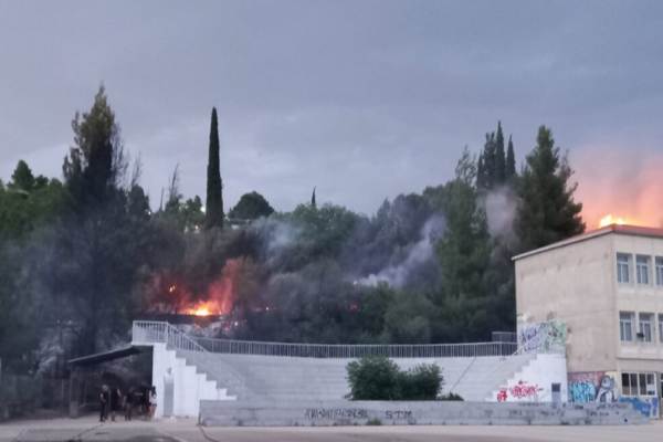 Υπό μερικό έλεγχο η φωτιά στη Λιβαδειά