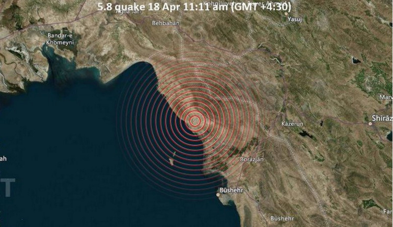 Σεισμός 5,9 βαθμών έπληξε το νότιο Ιράν