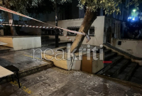 Ηράκλειο: Προβλήματα από ολιγόλεπτη καταιγίδα - Έπεσαν δέντρα (Εικόνες)