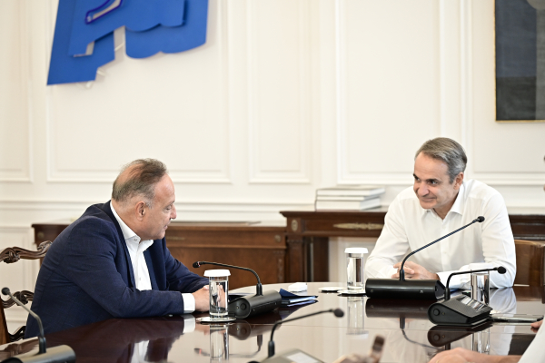 Συνάντηση Μητσοτάκη με Αγγελούδη: «Θα έχουμε μία καινούργια ΔΕΘ το 2030 και έναν πολύ μεγάλο χώρο πρασίνου»