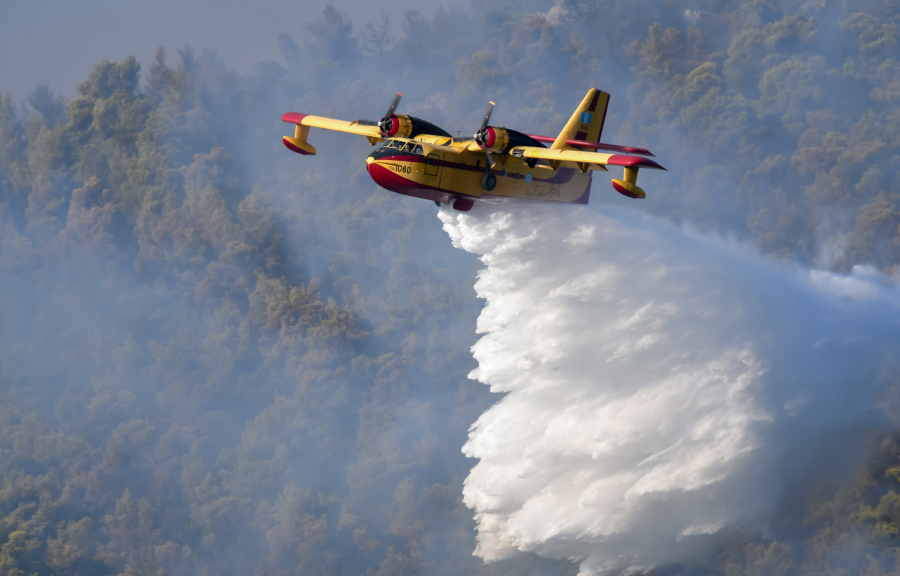 Φωτιά στο Πουρί Μαγνησίας - Σηκώθηκαν και εναέρια μέσα