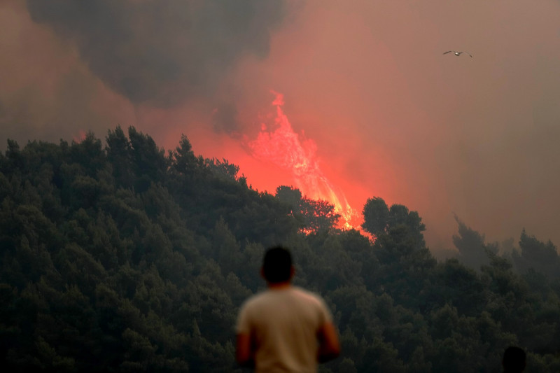 Νέα αναζωπύρωση στα Γεράνεια Όρη - Επί ποδός οι δυνάμεις της Πυροσβεστικής (βίντεο)