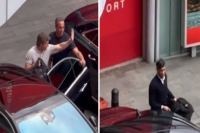 Η στιγμή που ο Τομ Κρουζ πήγε να μπει στο αυτοκίνητο του Ρίσι Σούνακ