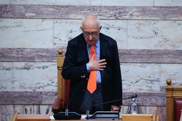 Nikitas Kaklamanis Elected Speaker of the Hellenic Parliament with 247 Votes