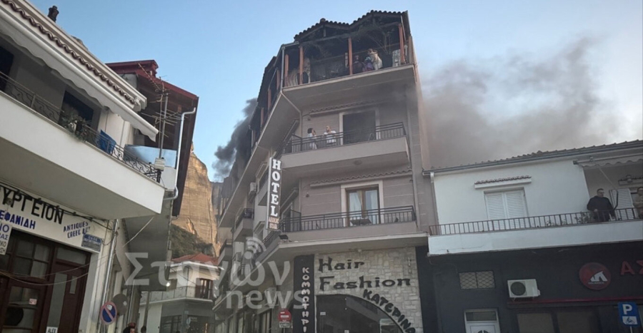 Τραγωδία από τη φωτιά σε ξενοδοχείο της Καλαμπάκας: Ένας νεκρός και δεκάδες στο νοσοκομείο