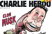 Το Charlie Hebdo «τεμαχίζει» τον Ίλον Μασκ και την ακροδεξιά του μέλλοντος (Εικόνες)