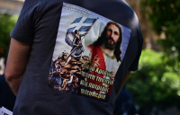 Διαδήλωσαν για την ηλεκτρονική ταυτότητα κα τον προσωπικό αριθμό - «Έξω οι Αντίχριστοι» (εικόνες)