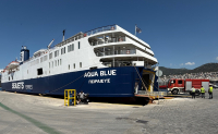 H SEAJETS διέθεσε χωρίς αμοιβή δύο επιπλέον πλοία της για να μεταφέρουν ισχυρές πυροσβεστικές δυνάμεις στη Χίο