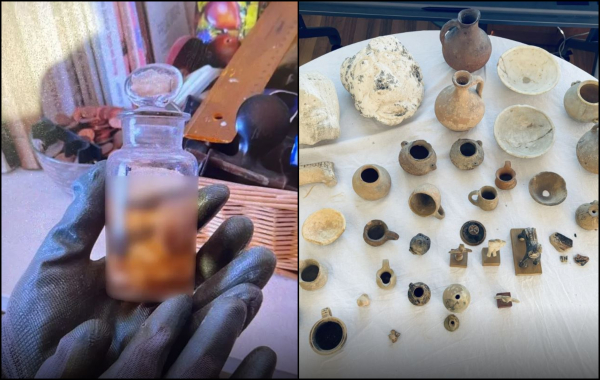 Μακάβριο εύρημα της ΕΛΑΣ σε σπίτι αρχαιοκάπηλου: Έκρυβε ανθρώπινο έμβρυο σε φιάλη με υγρό