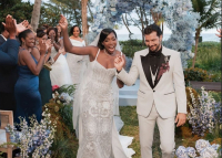 Παντρεύτηκαν Βένους Γουίλιαμς και Άντρεα Πρέτι - Στα λευκά και η Σερένα στον γάμο (Εικόνες)