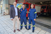 ΕΛΑΣ: Επίσκεψη Πλειωνή στην Πυροσβεστική Διοίκηση Κρήτης