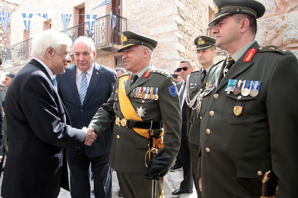 Παυλόπουλος: "Είμαστε αποφασισμένοι να εκπληρώσουμε το χρέος υπεράσπισης των συνόρων"