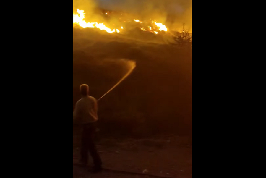 Φωτιά τώρα στην Ιεράπετρα (Βίντεο)