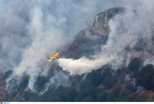 Συνεχίζει να καίει για 4η ημέρα η φωτιά στο Παγγαίο Όρος