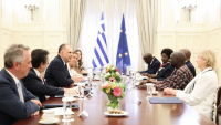 Συνάντηση Γεραπετρίτη με τον υποψήφιο Γενικό Γραμματέα του ΟΗΕ, Ολάρα Οτούνου