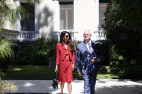 Στο Προεδρικό Μέγαρο η Αμάλ Αλαμουντίν για τα Γλυπτά του Παρθενώνα