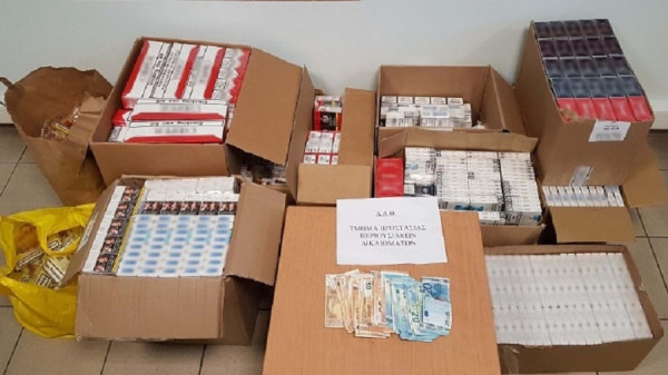 Θα έσπρωχναν στην αγορά 11.000 πακέτα λαθραίων τσιγάρων - Χειροπέδες σε δύο Πακιστανούς