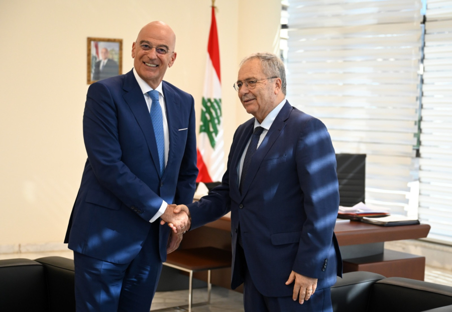 Δένδιας: Συναντήθηκε με τον Αντιπρόεδρο της κυβέρνησης του Λιβάνου