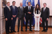 Συνάντηση Μητσοτάκη με αμερικανούς υπουργούς στο Μέγαρο Μαξίμου - Στο τραπέζι η ενέργεια