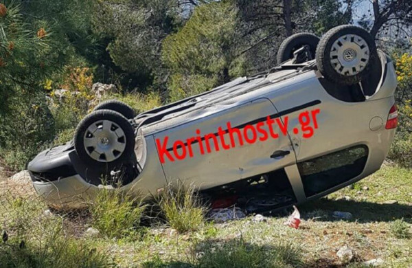 Σοβαρό τροχαίο στον Ισθμό: Ανατροπή του ΙΧ - Εγκλωβίστηκε γυναίκα