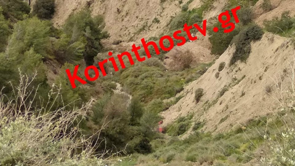 Κόρινθος: ΙΧ έπεσε σε γκρεμό 60 μέτρων - Τραυματίστηκαν μητέρα και κόρη (pics)