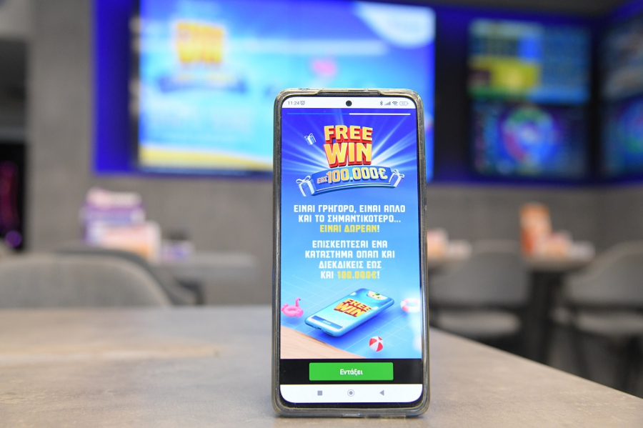 Στο FREEWIN του OPAP Store App παίζεις εντελώς δωρεάν και διεκδικείς καθημερινά έως και 100.000 ευρώ
