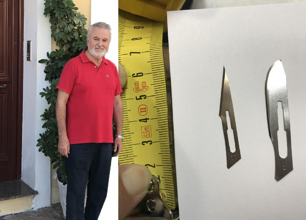 Σοκ στον Αστακό: Ο πρώην δήμαρχος έκανε φλεβοκέντηση και γέμισε με αίμα τους τοίχους του Δημοτικού Συμβουλίου (pics)