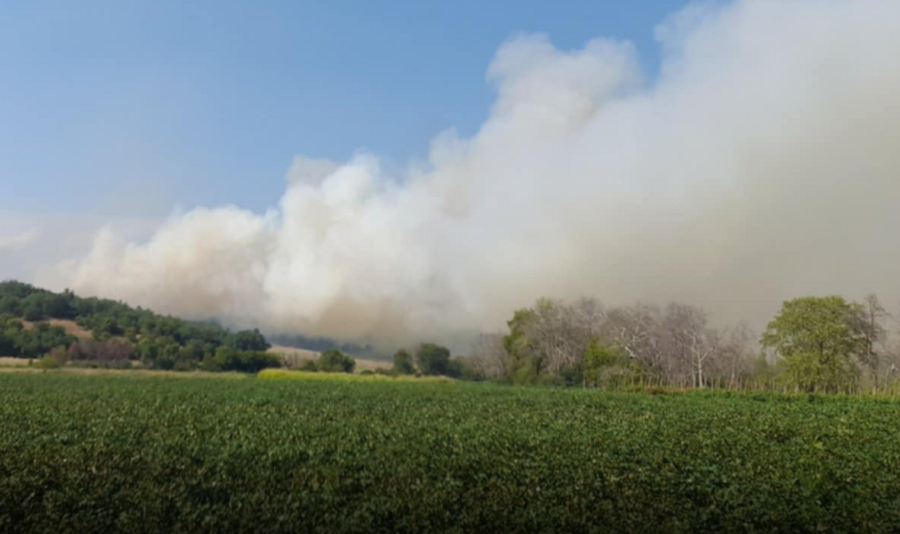 Φωτιά τώρα στην Καρδίτσα, μήνυμα από το 112