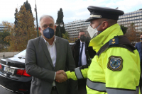 Ο Τάκης Θεοδωρικάκος έκανε Πρωτοχρονιά στο Κέντρο Επιχειρήσεων της Άμεσης Δράση