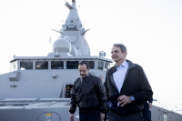 Στη φρεγάτα «Κίμων» Μητσοτάκης - Χριστοδουλίδης (Εικόνες - Βίντεο)