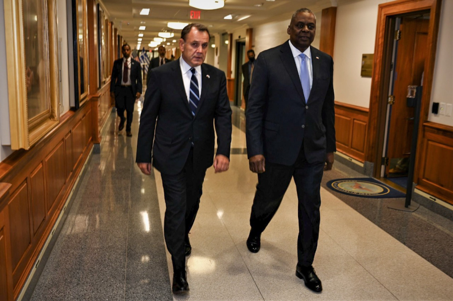 Tετ α τετ Παναγιωτόπουλου - Ώστιν: Aμυντική συνεργασία, τουρκική προκλητικότητα και Ουκρανία στην ατζέντα