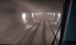 Πέρασε το πρώτο τρένο του ΟΣΕ στη μεγαλύτερη σήραγγα των Βαλκανίων (Video)