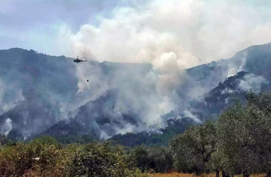 Φωτιά στη Θάσο: Συνεχίζεται η μάχη με τις φλόγες – Κάηκε δάσος με έλατα