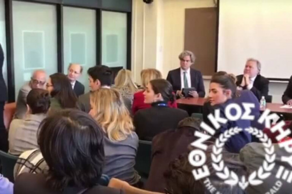 Τα «άκουσε» ο Κατρούγκαλος στο Columbia για τη Συμφωνία των Πρεσπών (video)