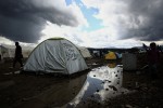 Μυτιλήνη: Πρόσφυγες έστησαν καταυλισμό διαμαρτυρίας