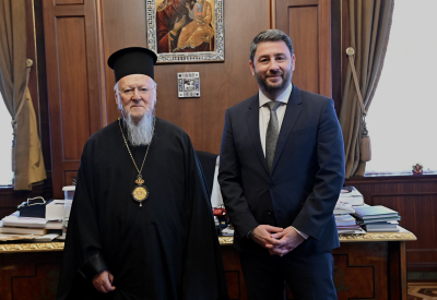 Συνάντηση Ανδρουλάκη - Βαρθολομαίου στο Φανάρι, «Ευτυχείς που επιλέξατε την Κωνσταντινούπολη για τα Θεοφάνια»